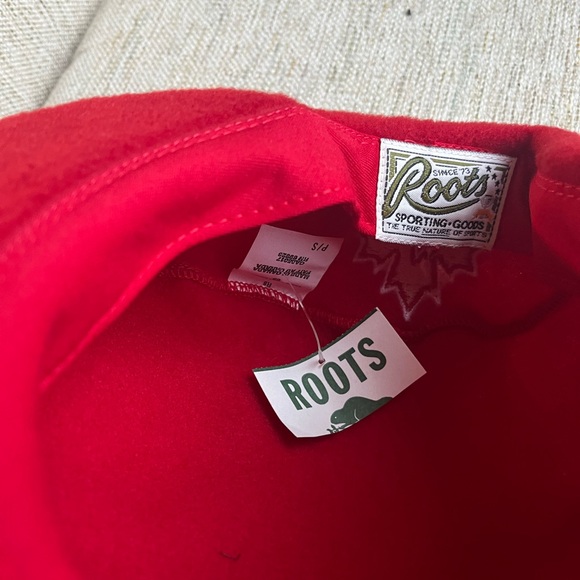 VINTAGE Roots Canada 1998 Official Olympics Fleece Hat Beret Winter - Picture 6 of 8